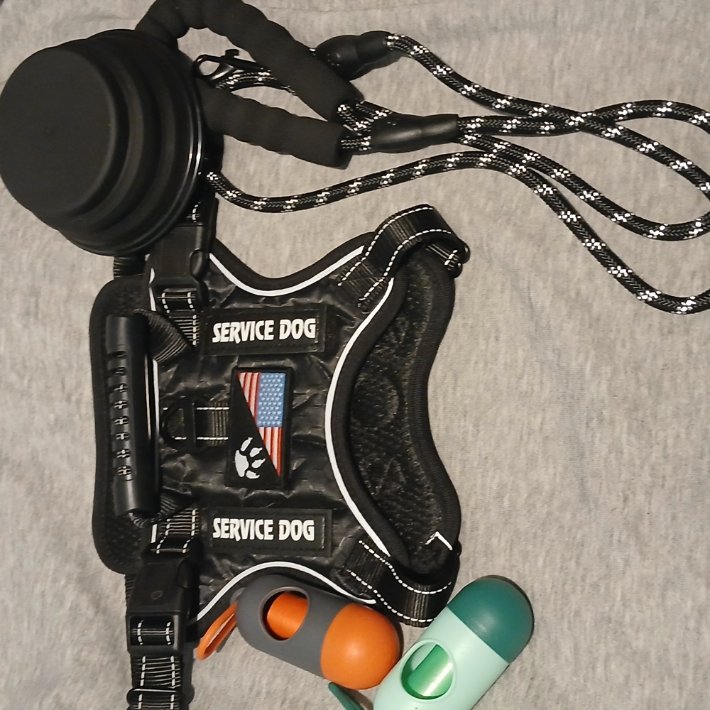 Service Dog Harness with Accessories